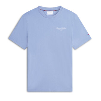Tommy Hilfiger - Tommy Hilfiger - Brand Love small script tee | T-shirt Brisk Blue Tommy Hilfiger - Tommy Hilfiger - Brand Love small script tee | T-shirt Brisk Blue