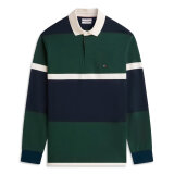 Tommy Hilfiger  - Tommy Hilfiger - Colorblock classic LS polo | Sweatshirt Nocturnal Green 