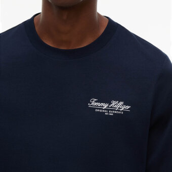 Tommy Hilfiger - Tommy Hilfiger - Brand Love script LS tee | T-shirt Navy Blue Tommy Hilfiger - Tommy Hilfiger - Brand Love script LS tee | T-shirt Navy Blue