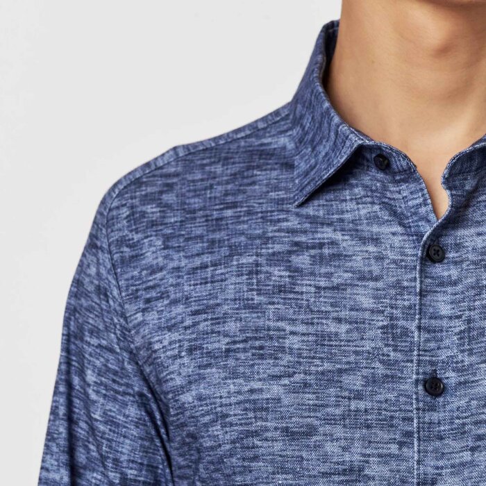 Desoto - Desoto - 82428 582 | Jersey Skjorte Monochrome Navy