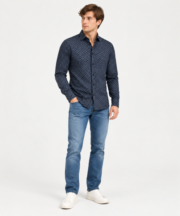 Desoto - Desoto - 93328 592 | Jersey Skjorte Dark Blue