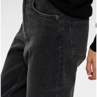 InWear - INWEAR - JUNAIW AALIA RHINESTONE | JEANS DARK GREY WASH DENIM
