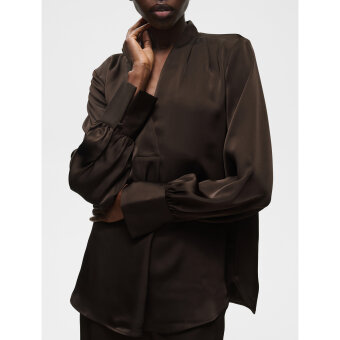 InWear - INWEAR - DAWN V-NECK | SKJORTE CHOCOLATE BRO