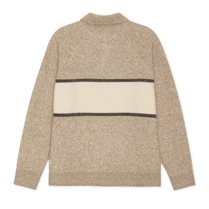 LES DEUX - Les Deux - Signature knit. polo | Strik Dark sand melange