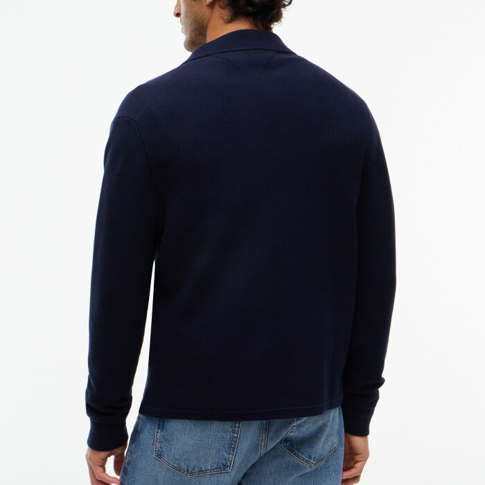 Tommy Hilfiger  - Tommy Hilfiger - Full Milano button through | Cardigan Navy Blue