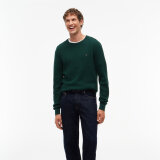 Tommy Hilfiger - Tommy Hilfiger - Herringbone structure C-neck | Strik Noctunal Green Tommy Hilfiger - Tommy Hilfiger - Herringbone structure C-neck | Strik Noctunal Green