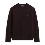 Tommy Hilfiger - Tommy Hilfiger - Full Milano crew neck | Strik Chocolate Tommy Hilfiger - Tommy Hilfiger - Full Milano crew neck | Strik Chocolate