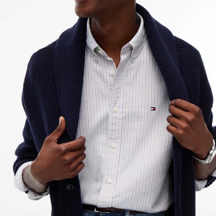 Tommy Hilfiger  - Tommy Hilfiger - Heritage oxford stripe shirt | Skjorte Tawny Stripe