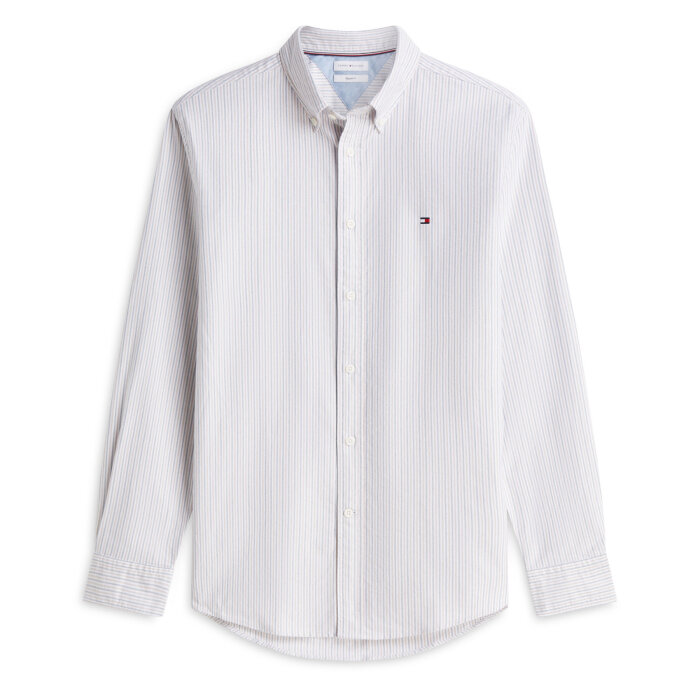 Tommy Hilfiger  - Tommy Hilfiger - Heritage oxford stripe shirt | Skjorte Tawny Stripe