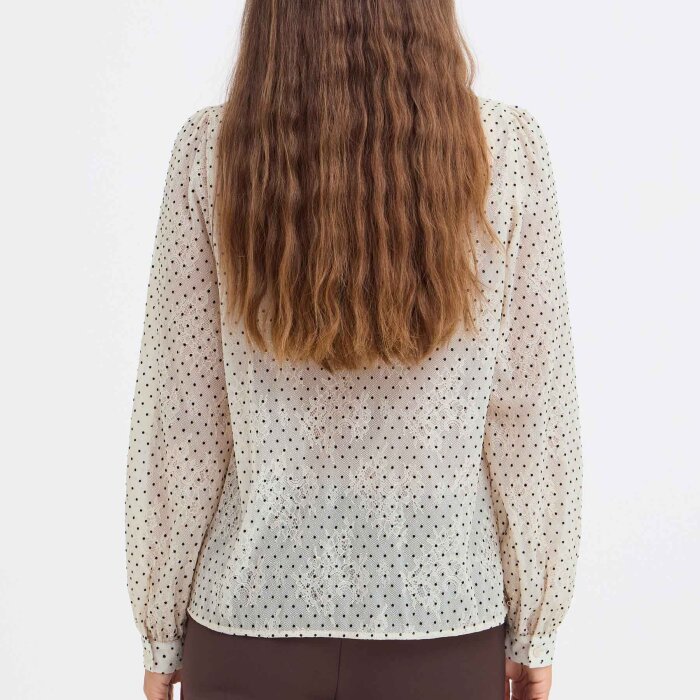 Pulz Jeans ( Dame )  - PULZ - PZFRIDDY BLOUSE | SKJORTE MACADAMIA