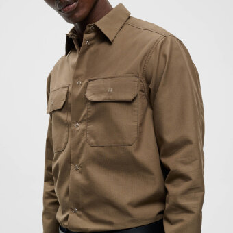 Matinique - Matinique - Franjo LS P 73 | Overshirt Dark Earth