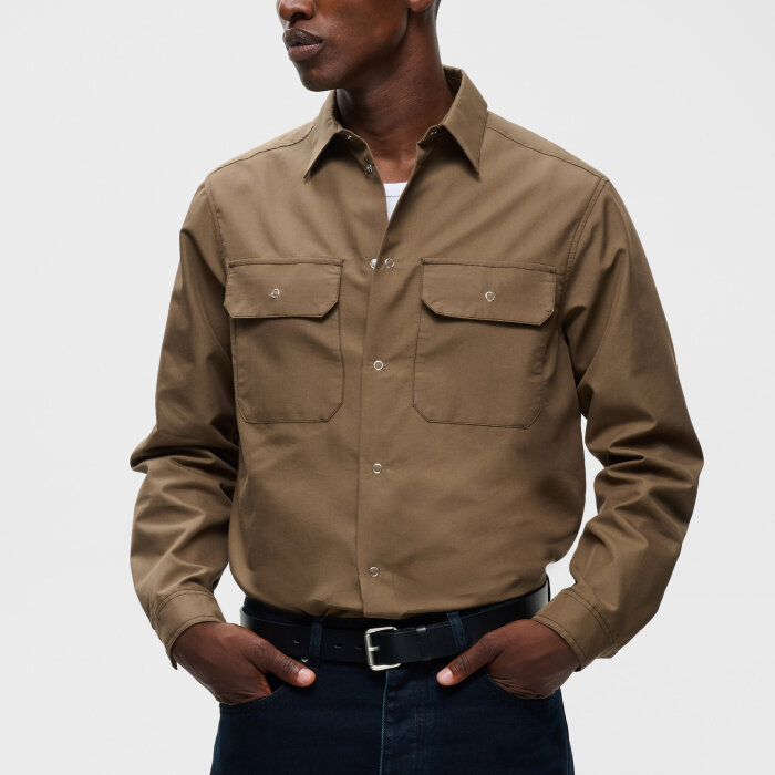 Matinique - Matinique - Franjo LS P 73 | Overshirt Dark Earth